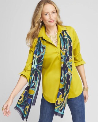 Swirl Print Scarf click to view larger image.