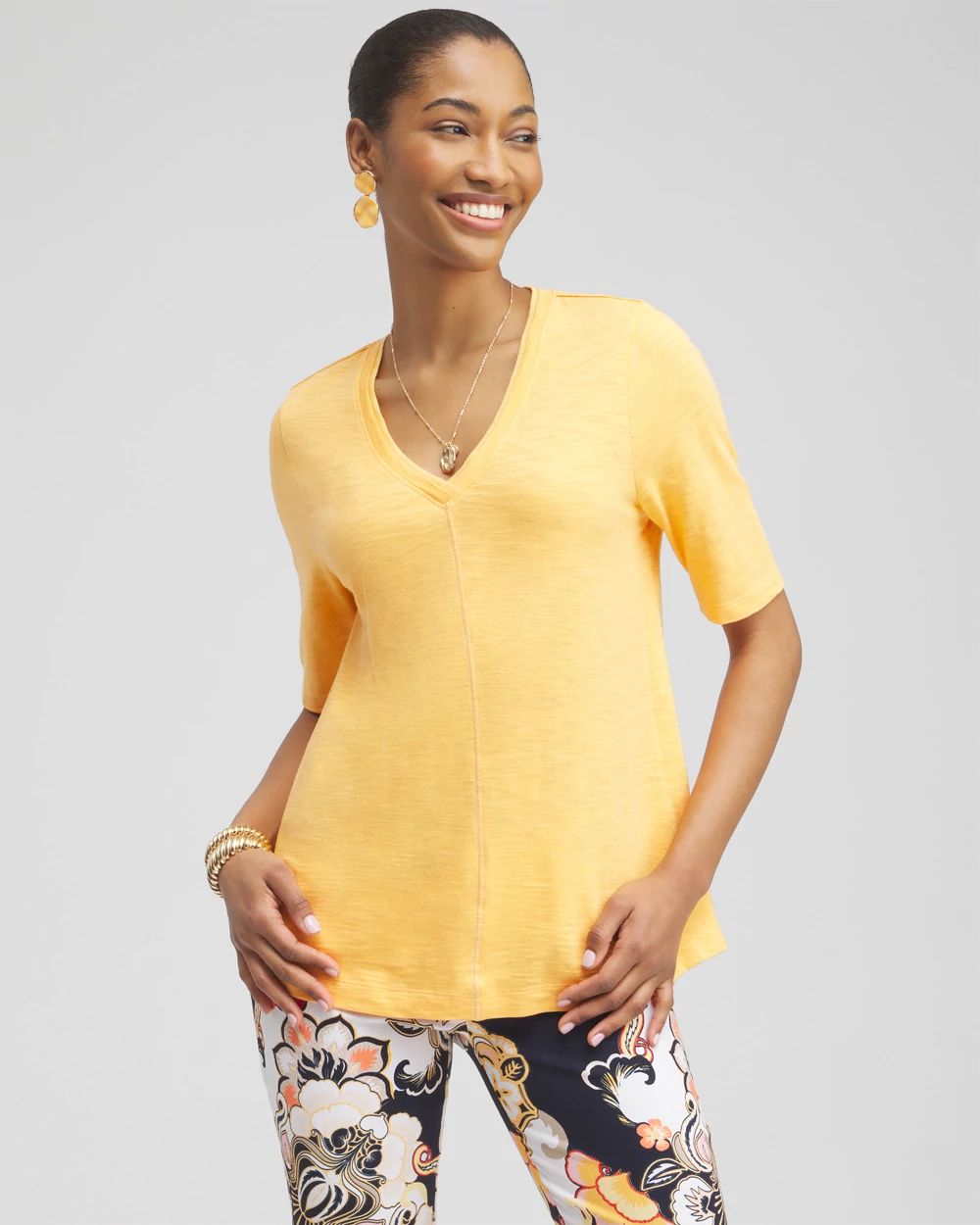 Elbow Sleeve A-line Tee