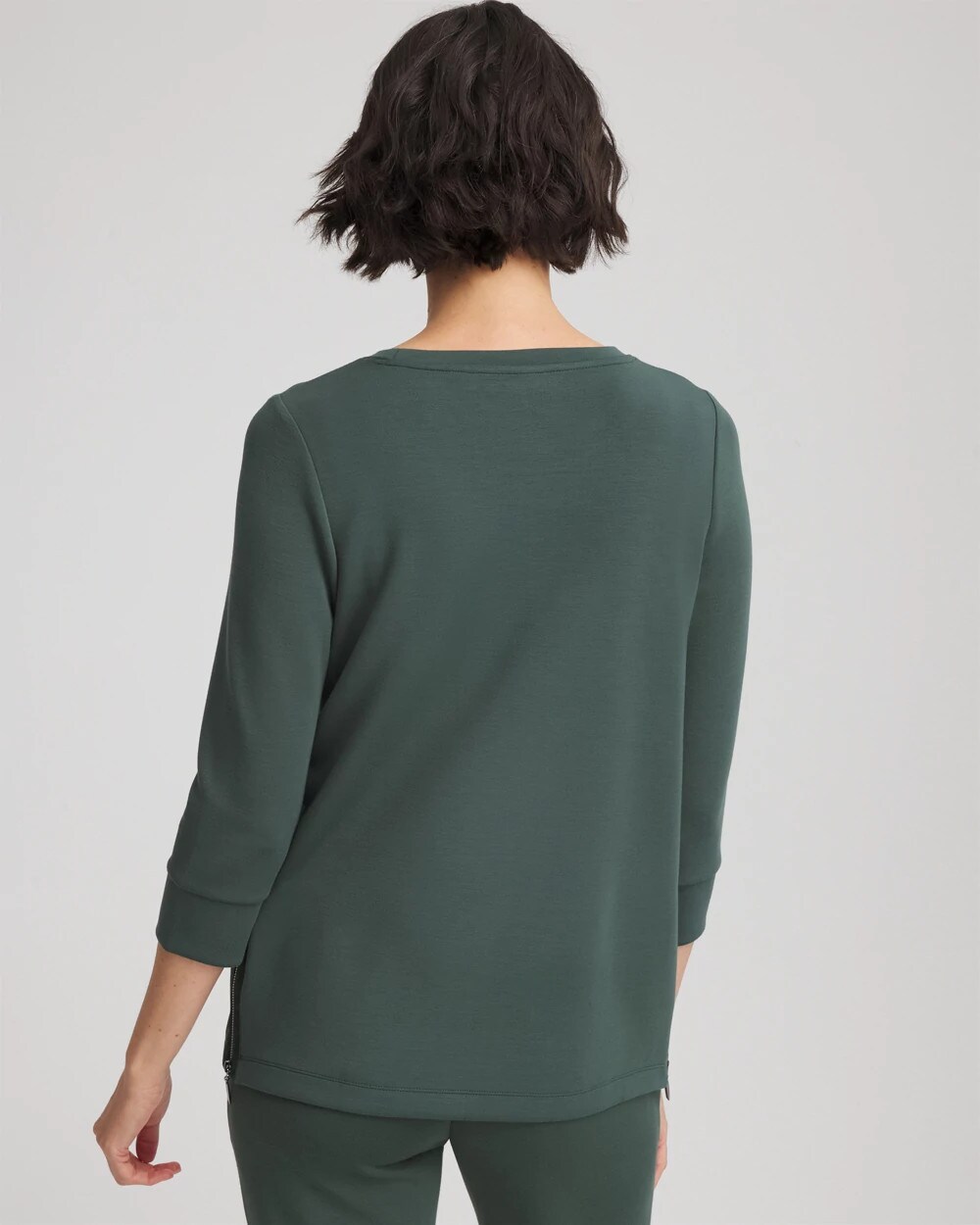 Zenergy® Scuba Satin-Trim Tunic