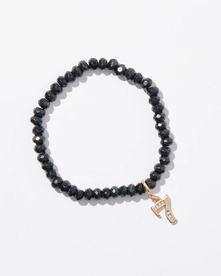 Lucky Number Dangle Stretch Bracelet