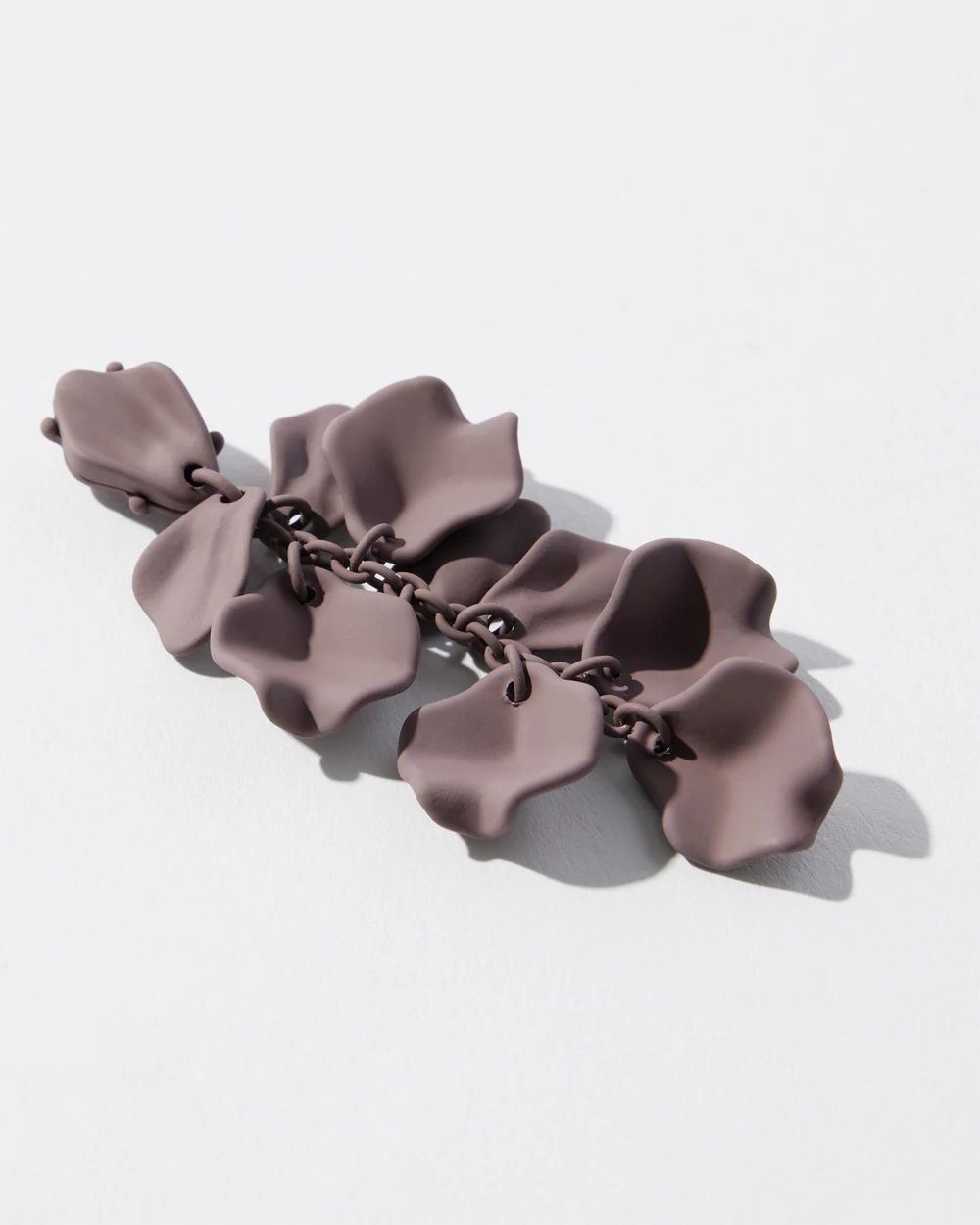 Taupe Cluster Earrings