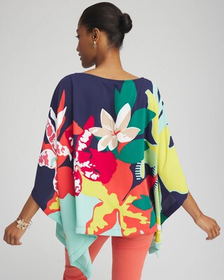 Floral Poncho