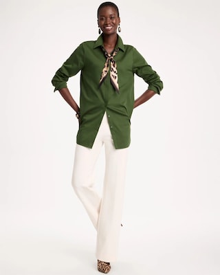 No Iron™ Stretch Trapunto Stitch Tunic click to view larger image.