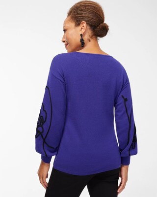 Cool Soutache Pullover Sweater