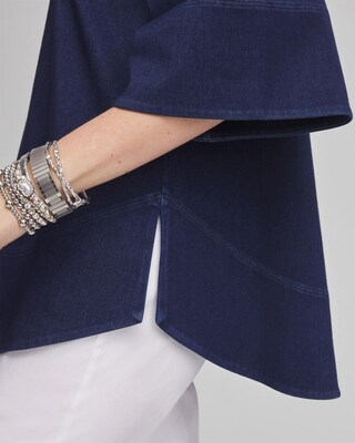 Off-the-Shoulder Denim Top click to view larger image.