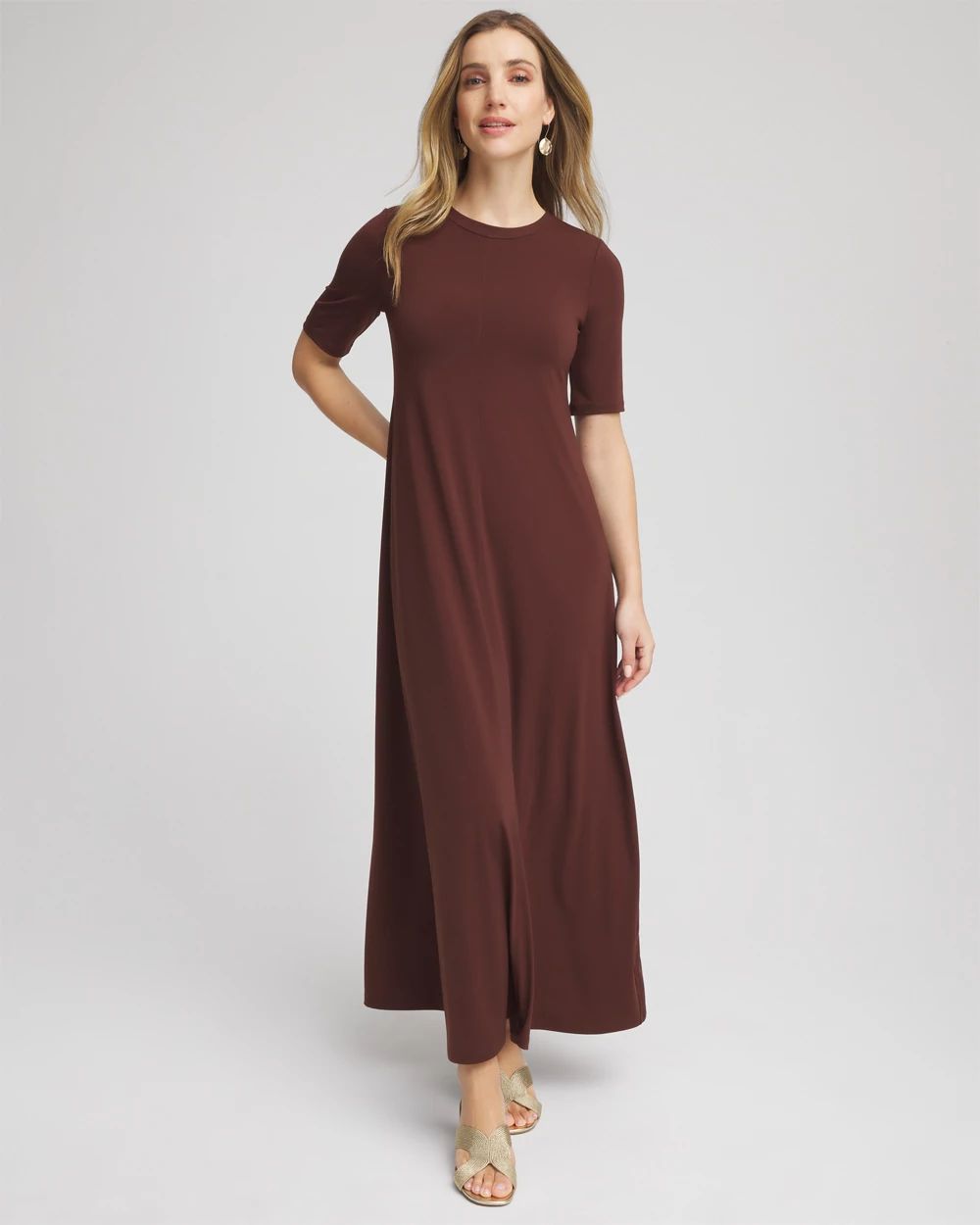 Stretch-Jersey Maxi Dress