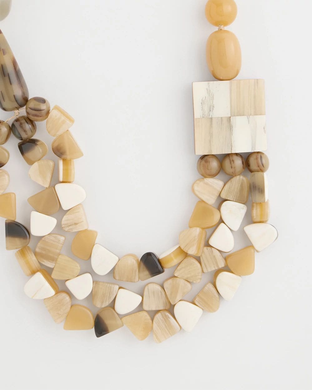 Chico's Originals Faux Horn Geo Necklace click to view larger image.