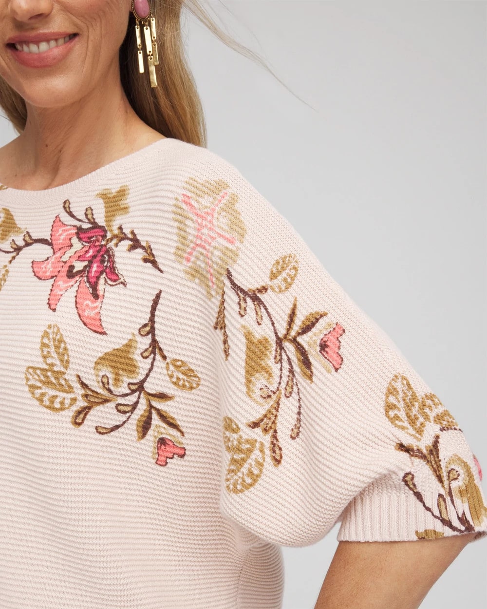 Ribbed Combed Cotton Sweater