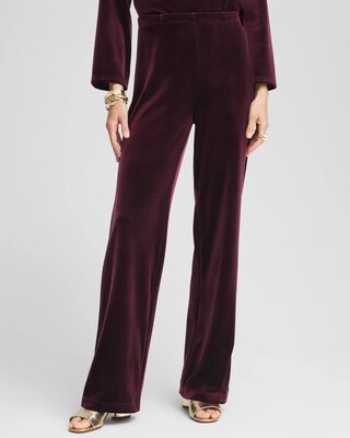 Petite Travelers Collection Velvet No Tummy Pants