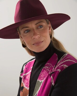 Ribbon Trim Felt Hat