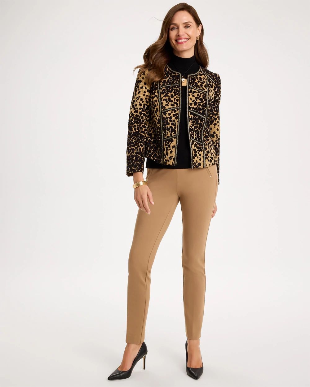 Juliet Slim Trim Detail Ankle Pants