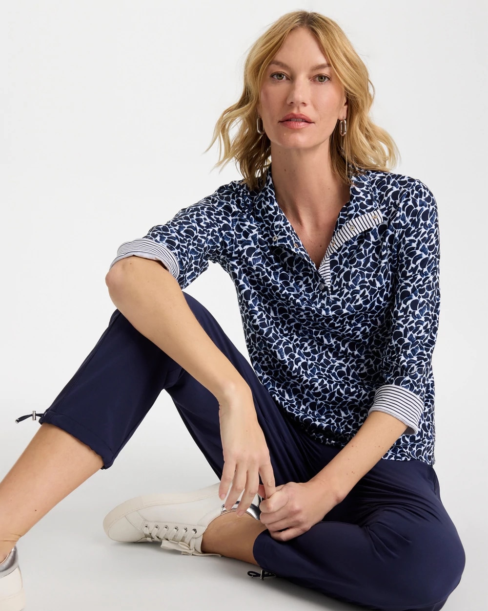 Zenergy® UPF Paint Snap Mockneck