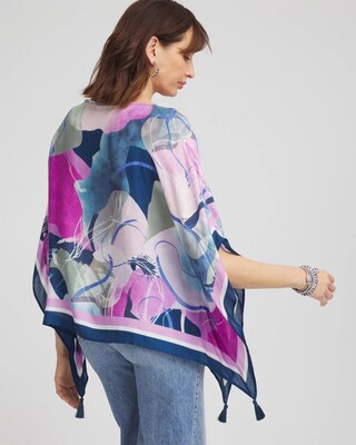 Wildflower Boatneck Poncho click to view larger image.