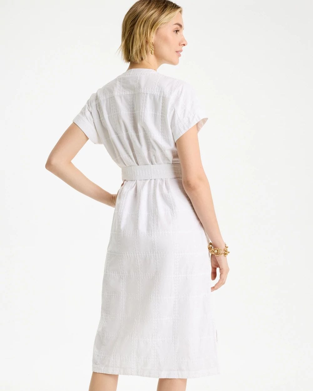 Embroidered Cotton Shirtdress