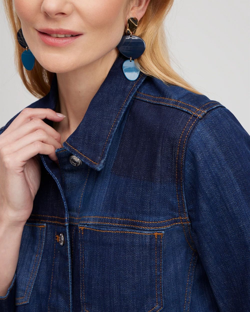 Laser Patch Denim Jacket