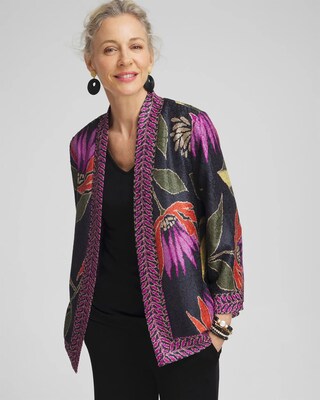 Travelers™ Collection Floral Reversible Crushed Jacket