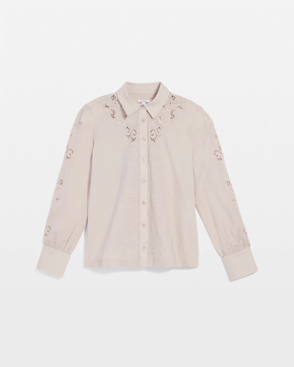 Lace Cotton Voile Shirt