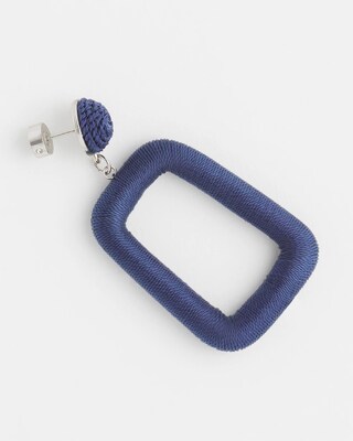 No Droop™ Navy Square Hoops