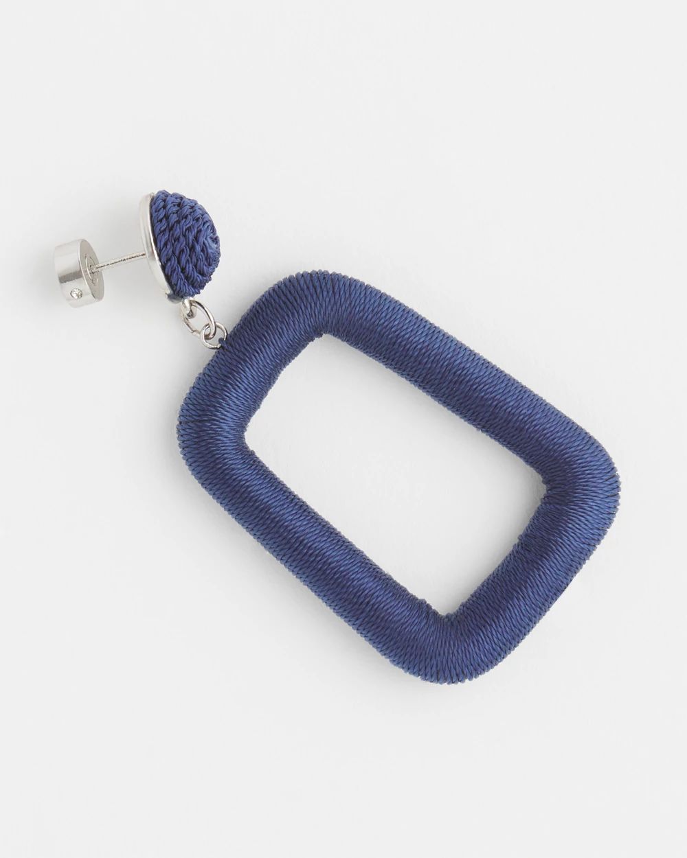 No Droop™ Navy Square Hoops