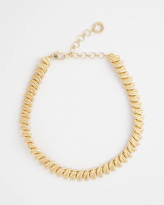 Gold Collar Necklace click to view larger image.