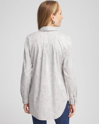 No Iron™ Python Print Jacquard Tunic click to view larger image.