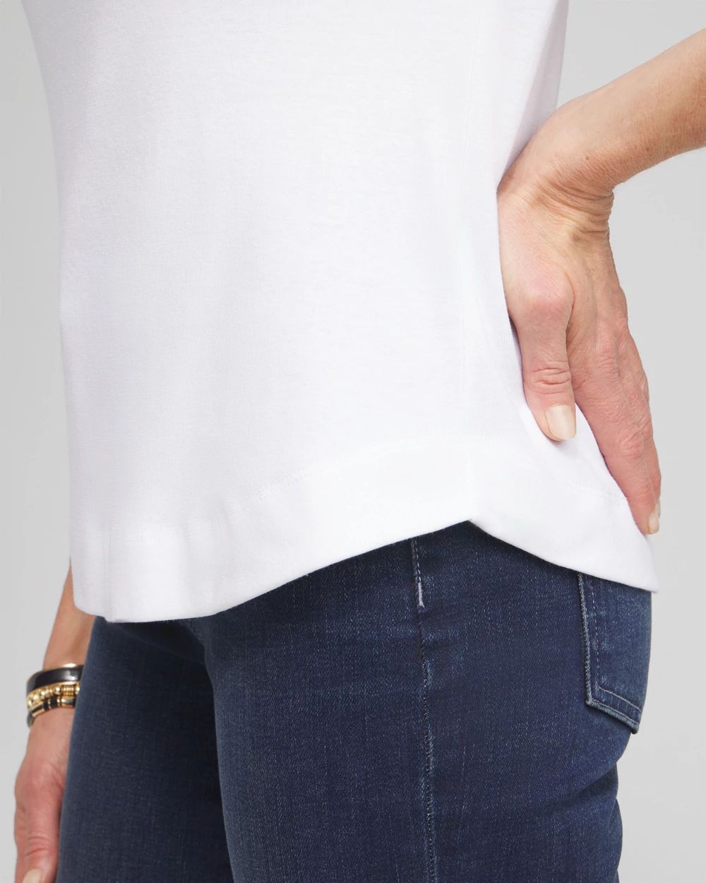 Everyday 3/4 Sleeve V-Neck Tee