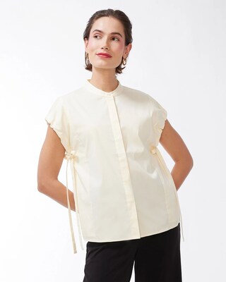 Black Label Poplin Neutral Blouse