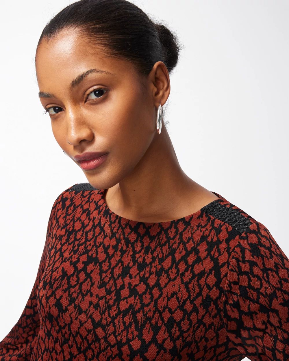 Travelers Diamond Print Tunic