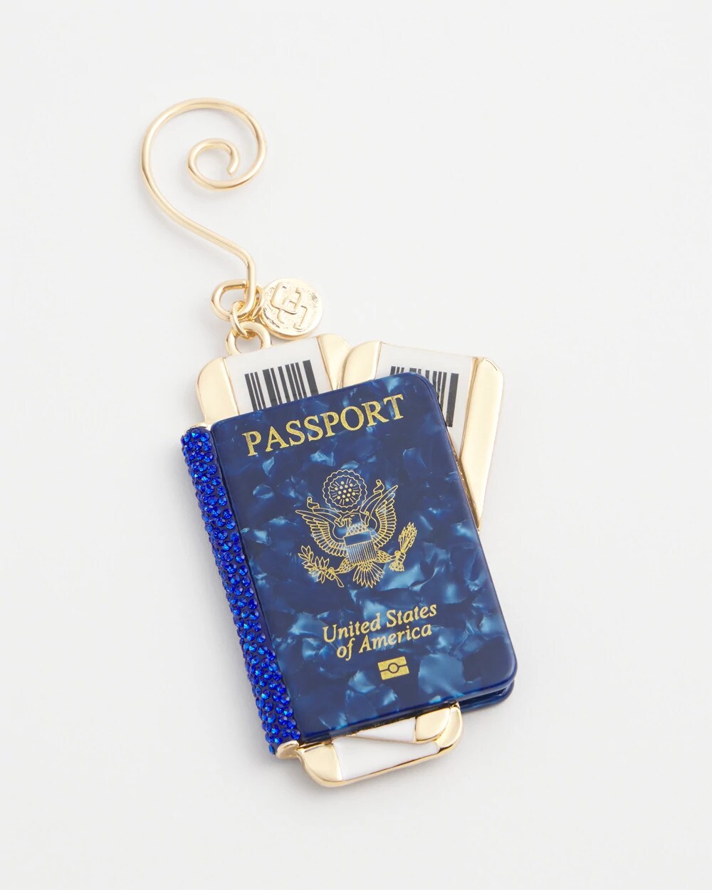 Blue Rhinestone Passport Ornament | Chico's