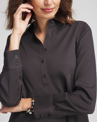 No Iron™ Stretch Asymmetrical Tunic click to view larger image.