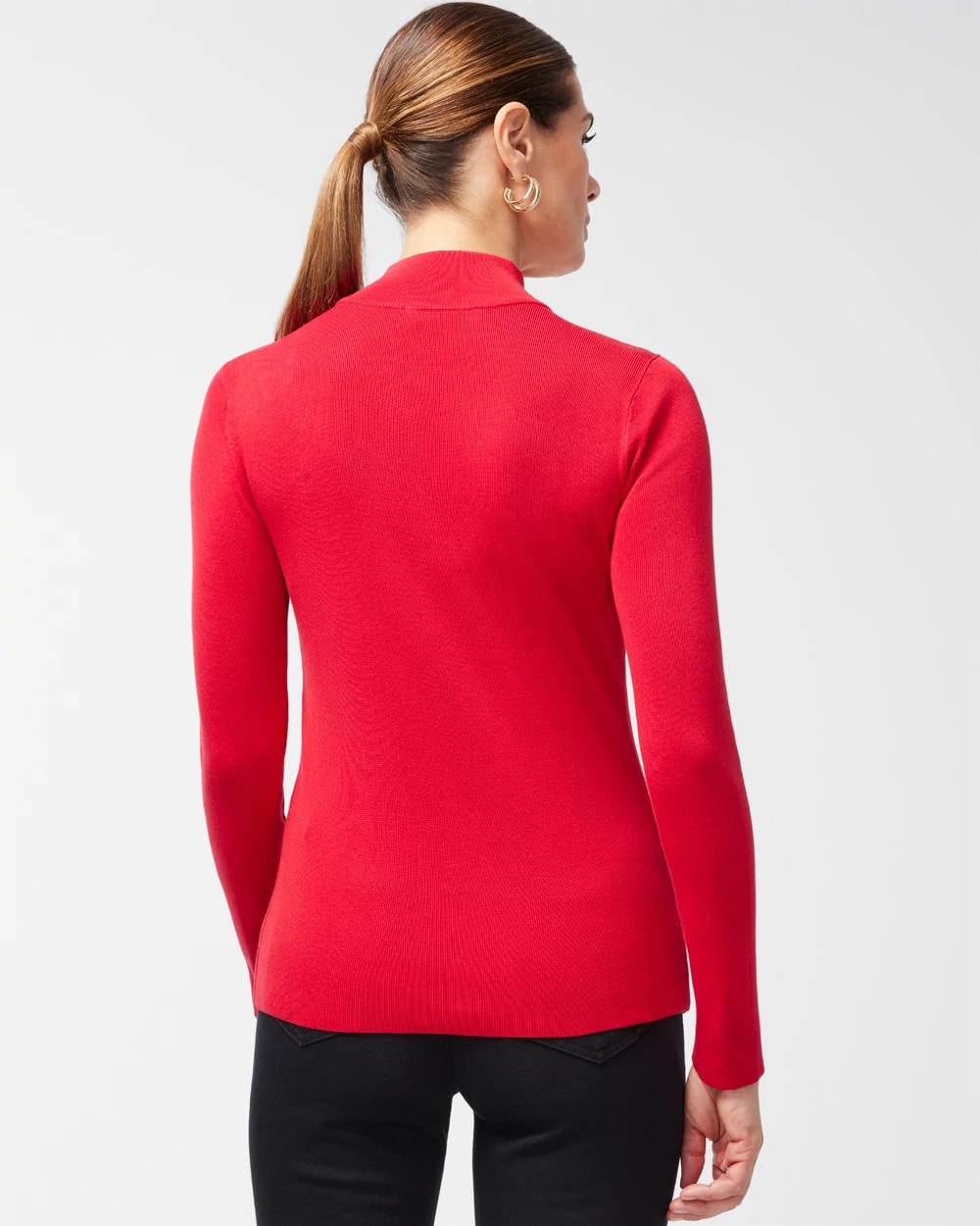 ECOVERO Mock Neck Sweater
