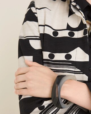 Black and Lucite Cuff