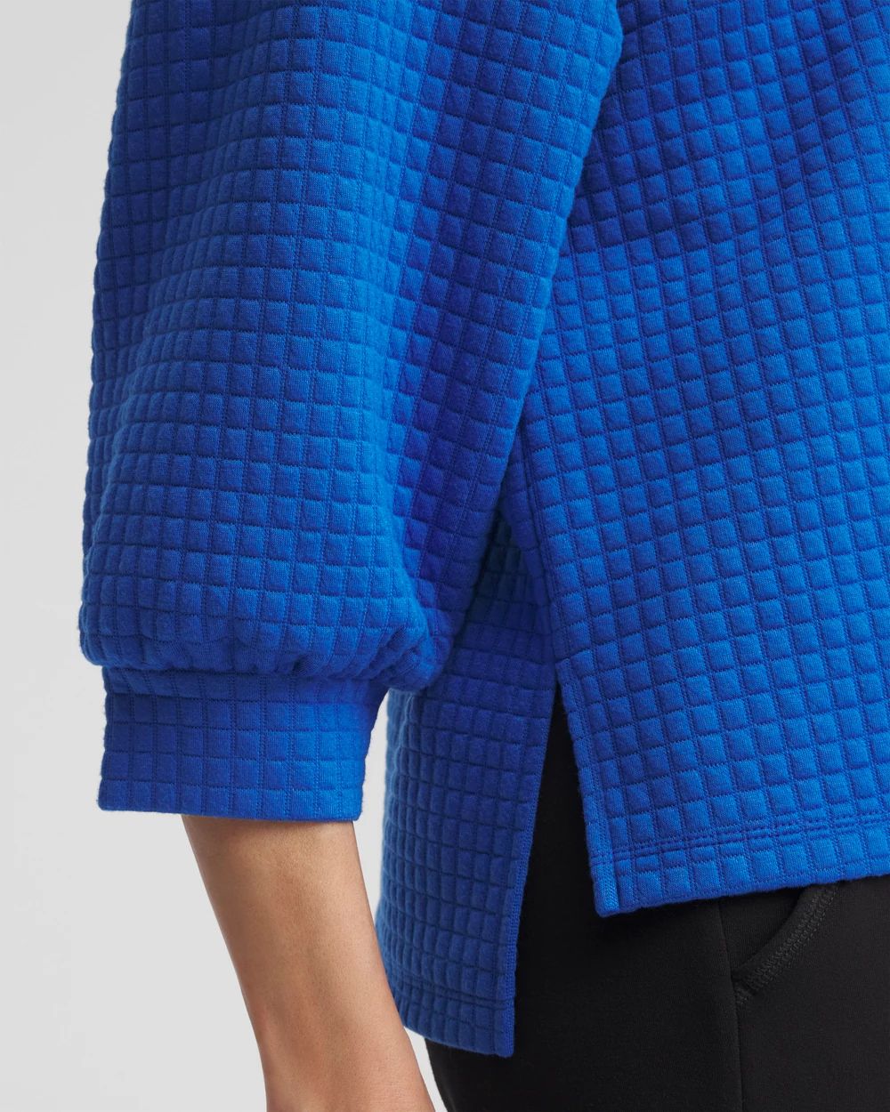 Zenergy® Jacquard Bubble-Sleeve Top