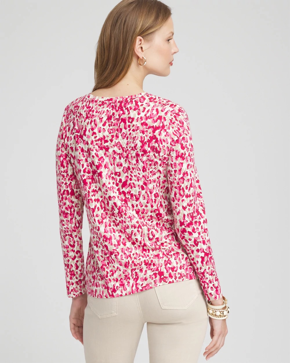 Touch of Cool™ Leopard Long Sleeve Tee