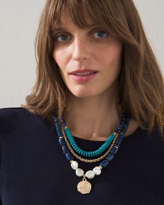Short Multistrand Convertible Necklace