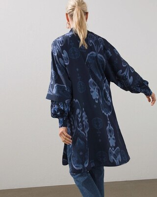 Reversible Print Woven Kimono
