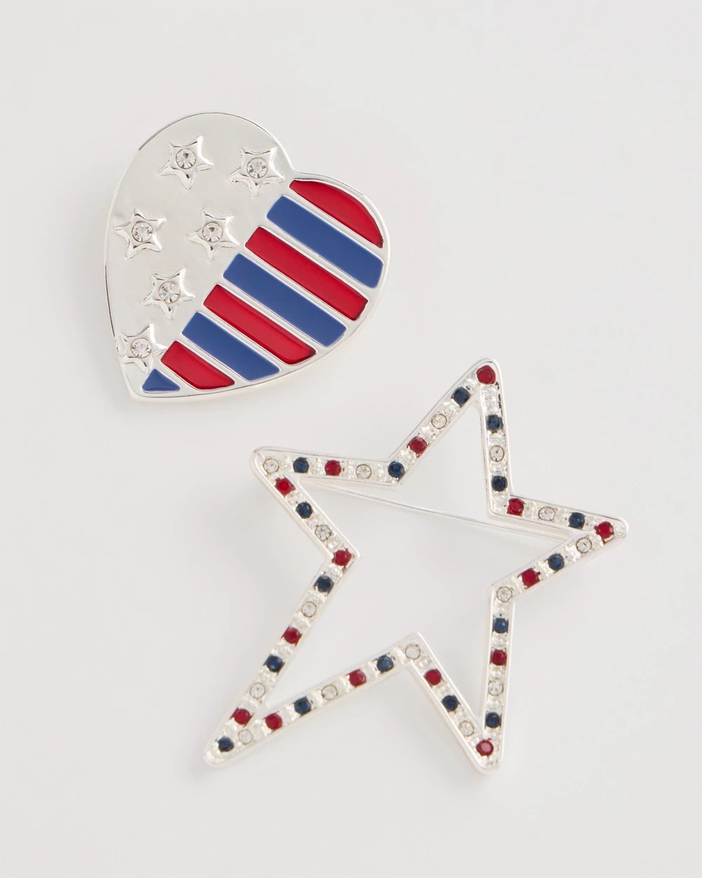 Americana Brooch Set of Two