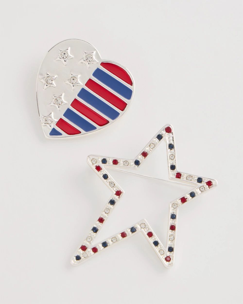 Americana Brooch Set of Two