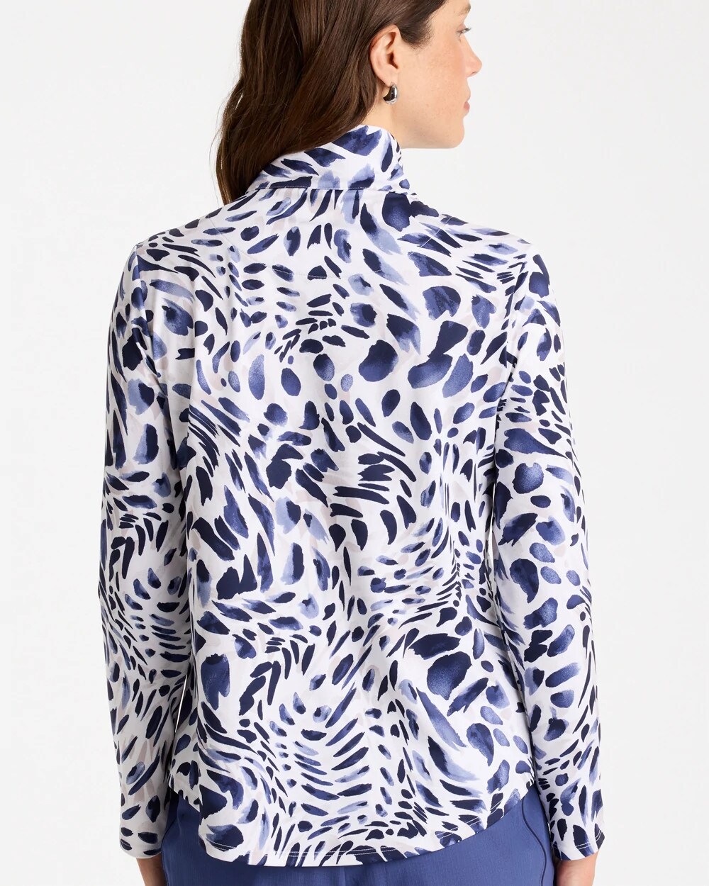 Zenergy® UPF Printed Half Zip Polo