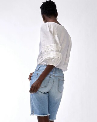 Girlfriend Fray Hem Shorts