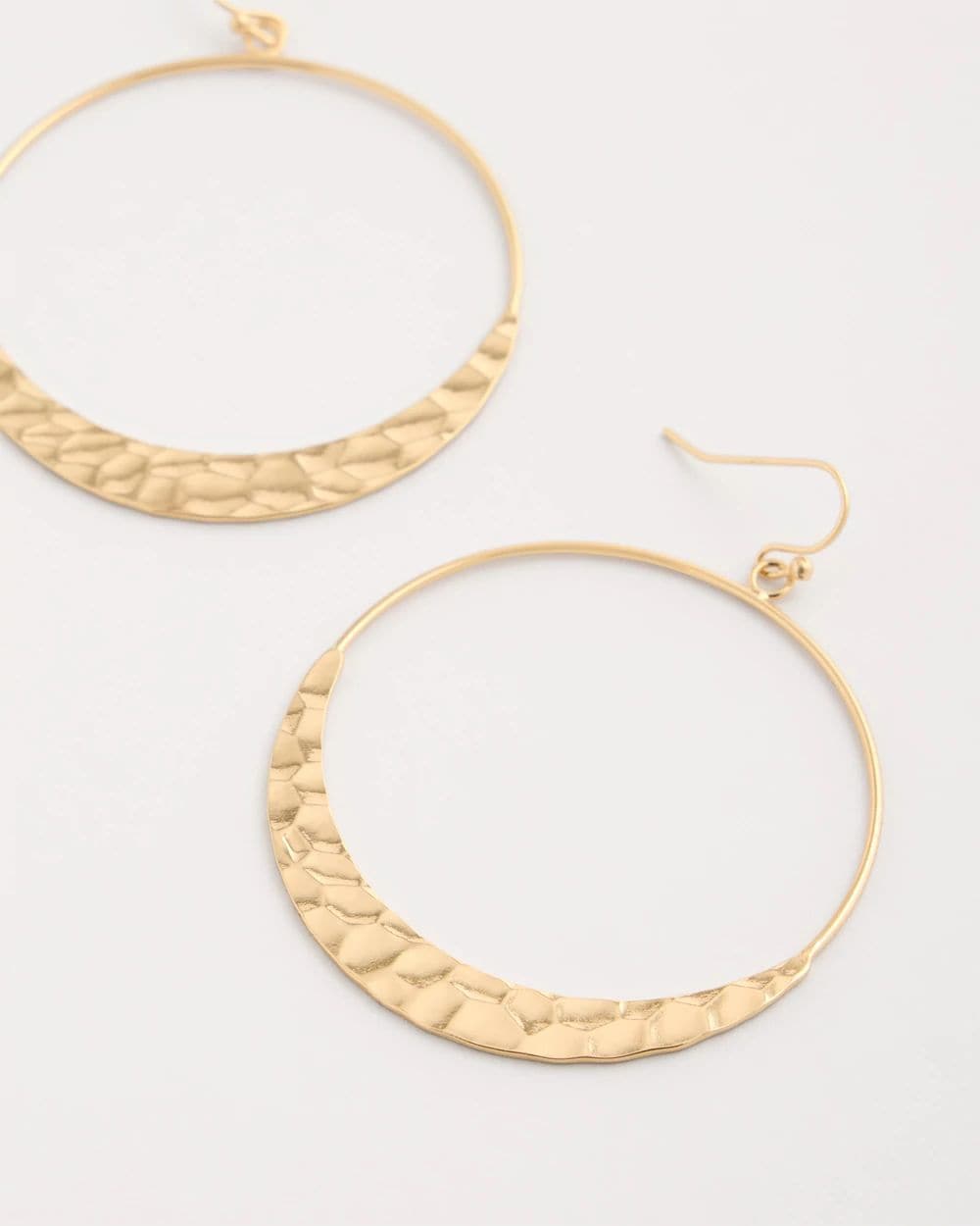 Hammered Hoop Earrings