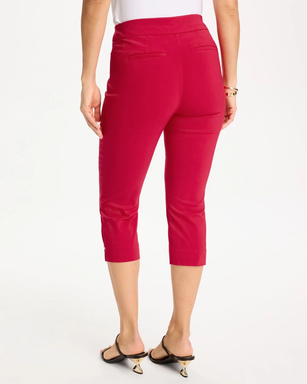 Brigitte™ Slim Rivet Pull-On Capri Pant