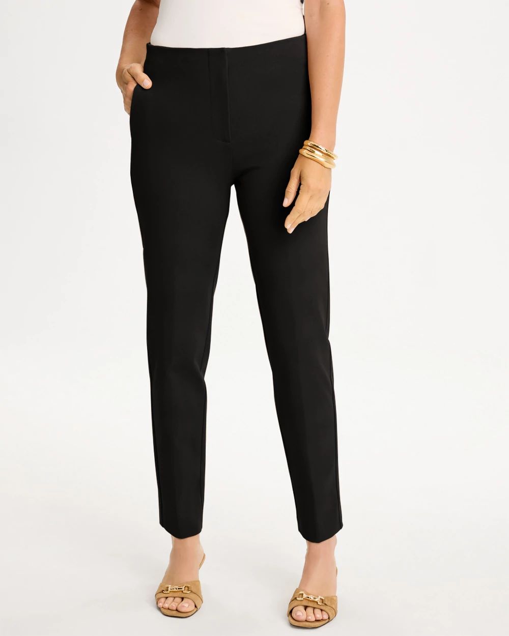 Soft-Stretch Twill Hollywood Waist Pants click to view larger image.
