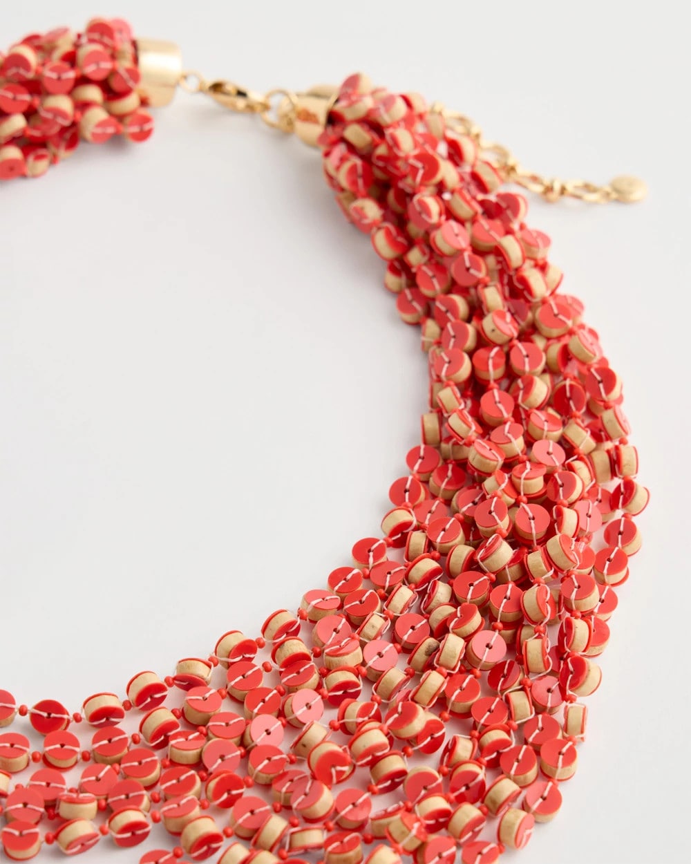 Coral Multi-Strand Necklace