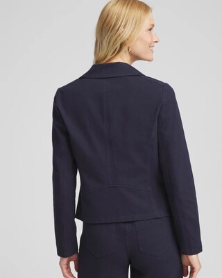 Stretch Knit Moto Jacket click to view larger image.