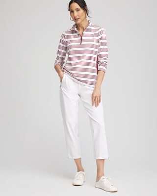 Zenergy® UPF Stripe Long Sleeve Top click to view larger image.