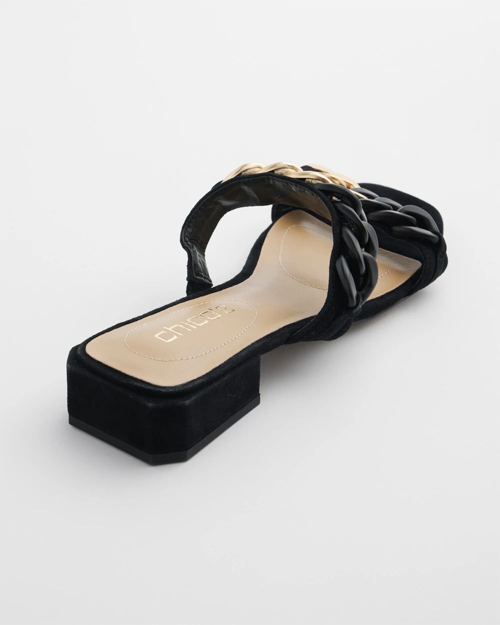 Black Chain Link Sandals