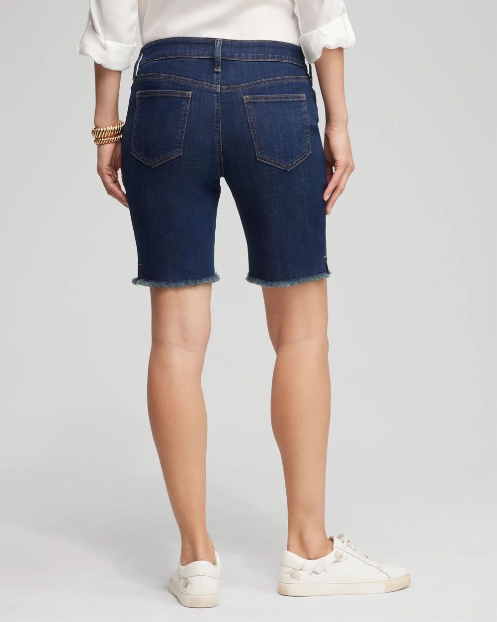 Girlfriend 7 Fray Hem Shorts