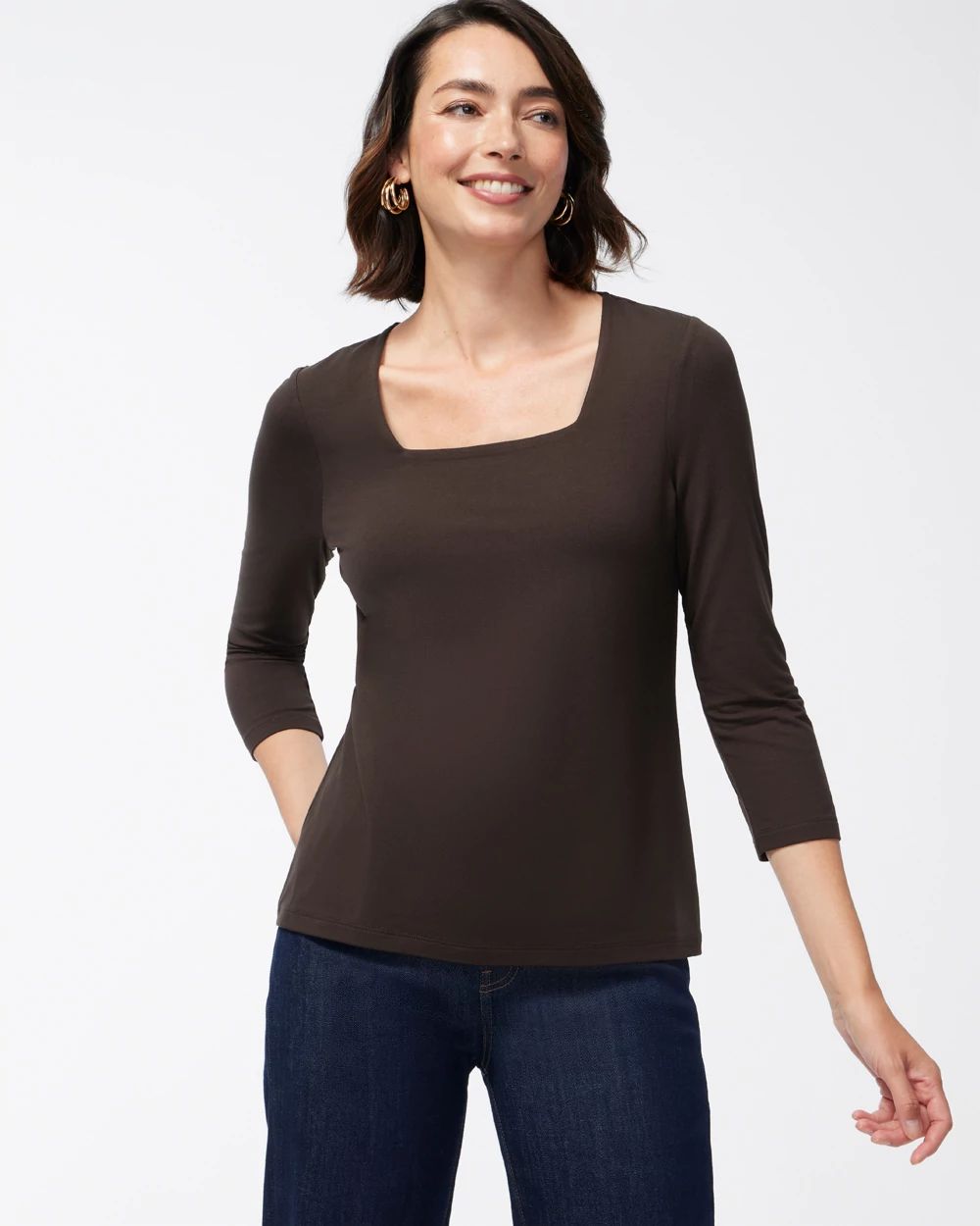 Touch of Cool™ Square Neck Tee