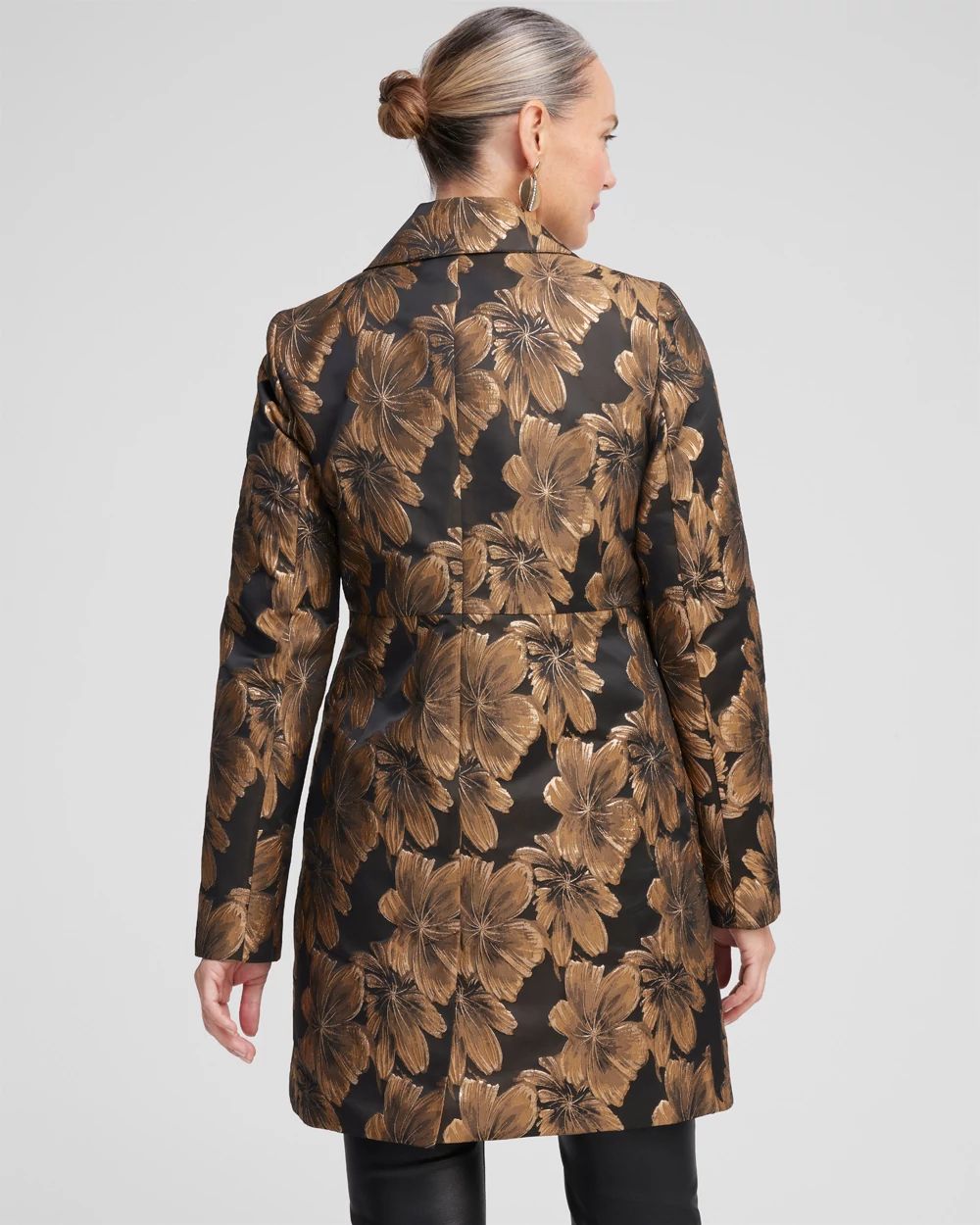 Floral Jacquard Topper
